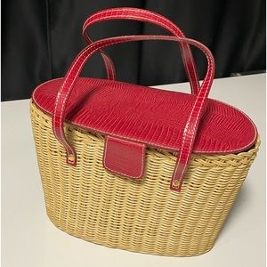 42 BBW Straw Beach Tote